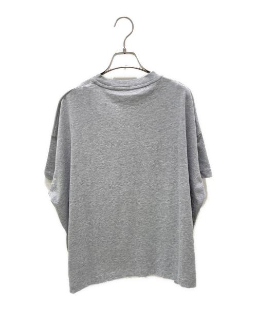 MONCLER（モンクレール）MONCLER (モンクレール) T-SHIRT GIROCOLLO/ロゴカットソー/Tシャツ グレー サイズ:Lの古着・服飾アイテム