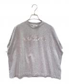 MONCLERモンクレール）の古着「クルーネック ロゴ カットソー」｜グレー
