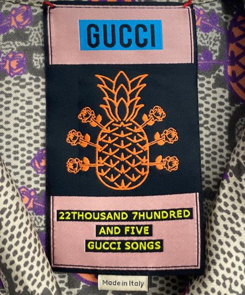 GUCCI（グッチ）GUCCI (グッチ) シルクシャツ ベージュ サイズ:XLの古着・服飾アイテム