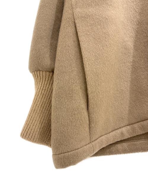 PRADA（プラダ）PRADA (プラダ) 三角プレート カシミアフーデッドジャケット ブラウン サイズ:40の古着・服飾アイテム