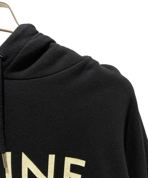 CELINE（セリーヌ）CELINE (セリーヌ) ルーズ フーディー / コットンフリー2Y321670Q ブラック サイズ:XXLの古着・服飾アイテム