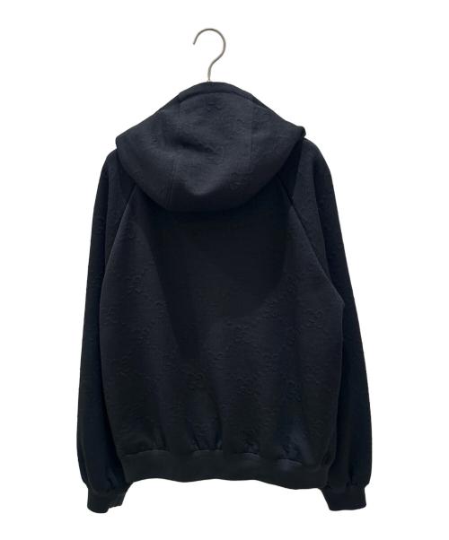 GUCCI（グッチ）GUCCI (グッチ) GGジャガードジップパーカー ブラック サイズ:Mの古着・服飾アイテム