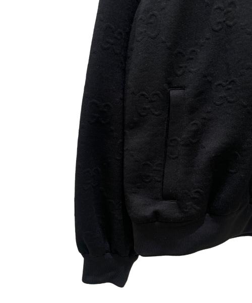GUCCI（グッチ）GUCCI (グッチ) GGジャガードジップパーカー ブラック サイズ:Mの古着・服飾アイテム