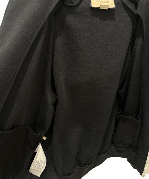 GUCCI（グッチ）GUCCI (グッチ) GGジャガードジップパーカー ブラック サイズ:Mの古着・服飾アイテム