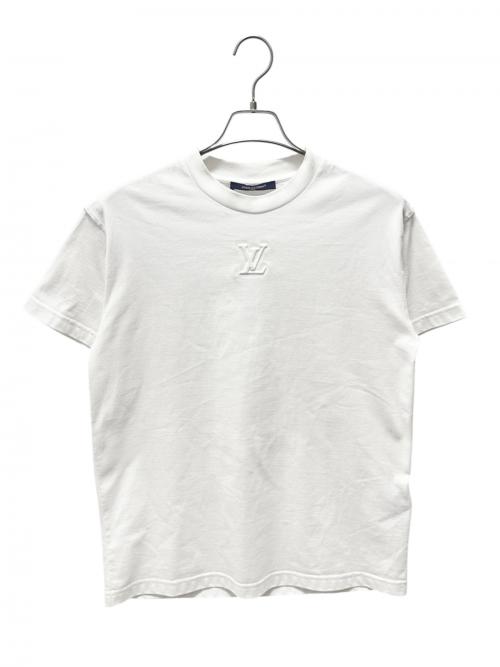 LOUIS VUITTON（ルイ ヴィトン）LOUIS VUITTON (ルイ ヴィトン) エンボスLVロゴTシャツ ホワイト サイズ:XSの古着・服飾アイテム