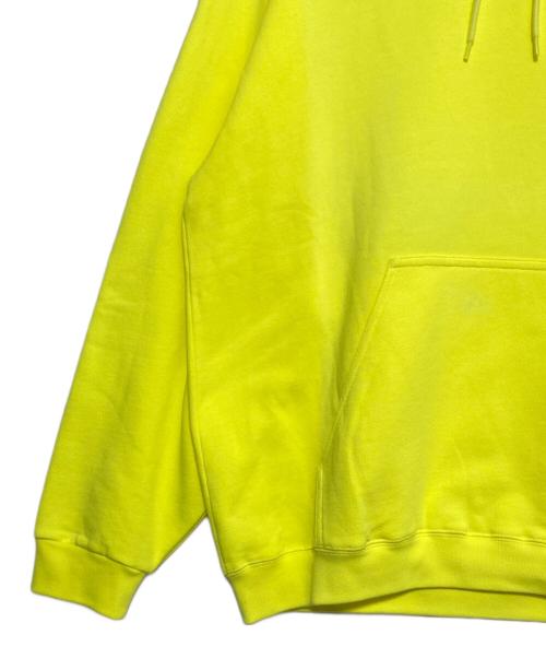 BALENCIAGA（バレンシアガ）BALENCIAGA (バレンシアガ) キャンペーンロゴプリントプルオーバーパーカー イエロー サイズ:Lの古着・服飾アイテム