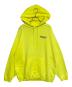 BALENCIAGA（バレンシアガ）の古着「キャンペーンロゴプリントプルオーバーパーカー」｜イエロー