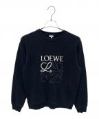 LOEWEロエベ）の古着「アナグラム レギュラーフィット スウェットシャツ」｜ブラック