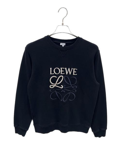 LOEWE（ロエベ）LOEWE (ロエベ) アナグラム レギュラーフィット スウェットシャツ ブラック サイズ:Sの古着・服飾アイテム