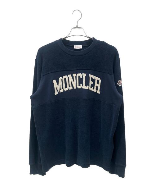MONCLER（モンクレール）MONCLER (モンクレール) パイルロゴスウェット ネイビー サイズ:Mの古着・服飾アイテム