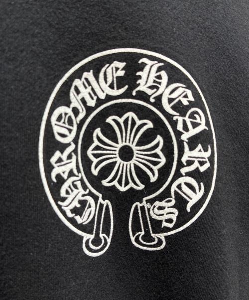 CHROME HEARTS（クロムハーツ）CHROME HEARTS (クロムハーツ) Multicolor Sleeve Logo Horseshoe Pullover マルチカラー スリーブロゴ ホースシュー プルオーバー パーカー ブラック サイズ:Lの古着・服飾アイテム