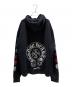 CHROME HEARTS (クロムハーツ) Multicolor Sleeve Logo Horseshoe Pullover マルチカラー スリーブロゴ ホースシュー プルオーバー パーカー ブラック サイズ:L：130000円