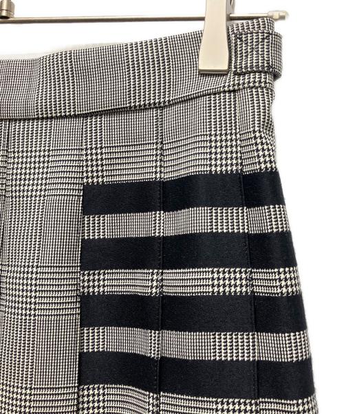 Thom Browne（トムブラウン）Thom Browne (トムブラウン) ウールチェックスカート グレー サイズ:36の古着・服飾アイテム