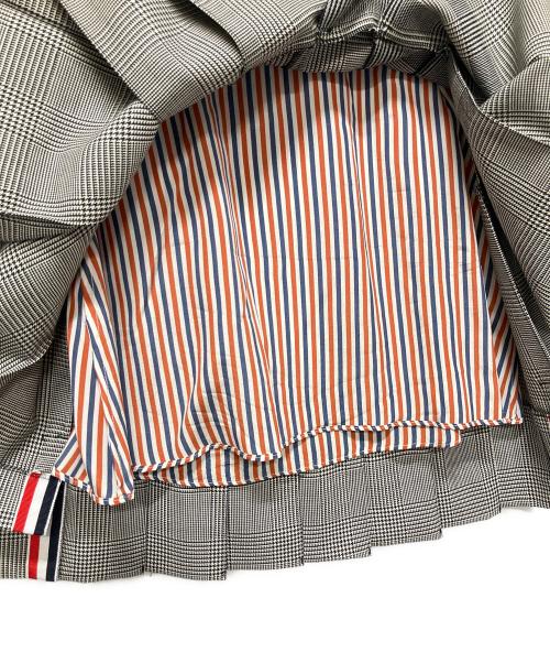 Thom Browne（トムブラウン）Thom Browne (トムブラウン) ウールチェックスカート グレー サイズ:36の古着・服飾アイテム