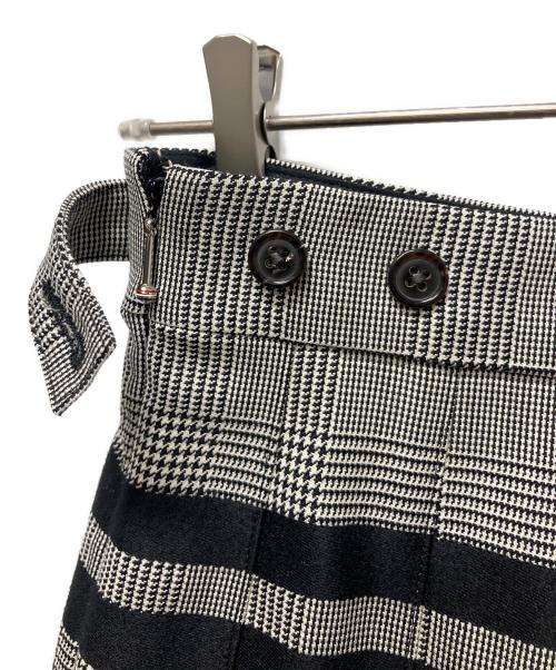 Thom Browne（トムブラウン）Thom Browne (トムブラウン) ウールチェックスカート グレー サイズ:36の古着・服飾アイテム