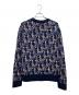 Christian Dior (クリスチャン ディオール) オブリークジャガードニット ネイビー サイズ:XL：115000円