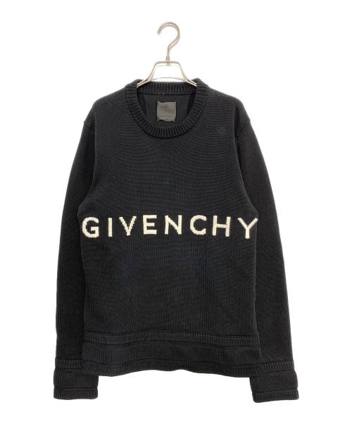 GIVENCHY（ジバンシィ）GIVENCHY (ジバンシィ) ロゴニット ブラック サイズ:Lの古着・服飾アイテム