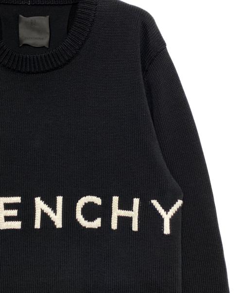 GIVENCHY（ジバンシィ）GIVENCHY (ジバンシィ) ロゴニット ブラック サイズ:Lの古着・服飾アイテム