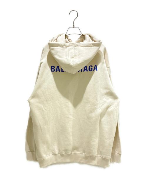 BALENCIAGA（バレンシアガ）BALENCIAGA (バレンシアガ) ロゴパーカー ベージュ サイズ:Mの古着・服飾アイテム