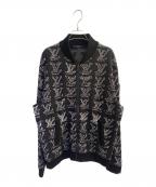 LOUIS VUITTONルイ ヴィトン）の古着「LVカートゥーンジップアップスウェット」｜ブラック