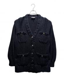 CHANEL（シャネル）の古着「ローゲージニットカーディガン」｜ブラック
