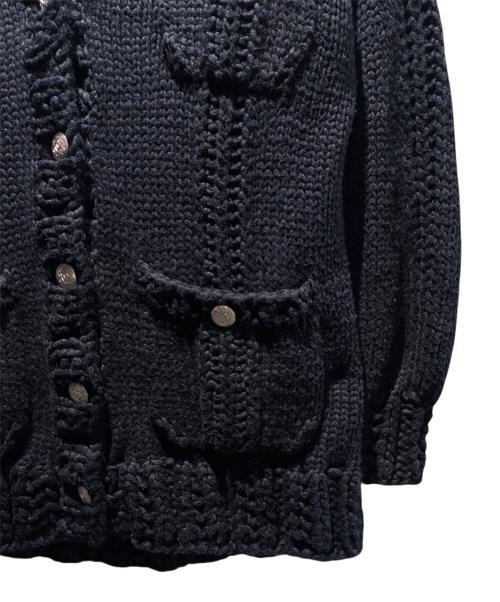 CHANEL（シャネル）CHANEL (シャネル) ローゲージニットカーディガン ブラック サイズ:38の古着・服飾アイテム