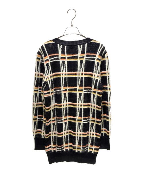CHANEL（シャネル）CHANEL (シャネル) ココプレート チェック柄 ニットチュニック P72910K10479 ブラック サイズ:36の古着・服飾アイテム