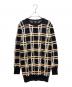 CHANEL（シャネル）の古着「ココプレート チェック柄 ニットチュニック P72910K10479」｜ブラック