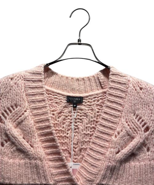 CHANEL（シャネル）CHANEL (シャネル) ココボタンカーディガン ピンク サイズ:34の古着・服飾アイテム
