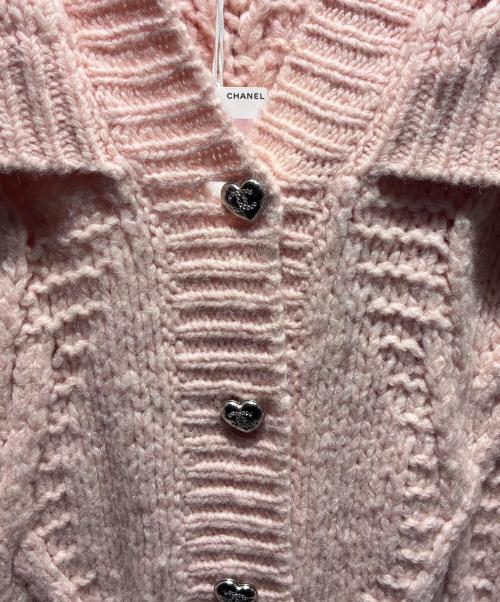 CHANEL（シャネル）CHANEL (シャネル) ココボタンカーディガン ピンク サイズ:34の古着・服飾アイテム