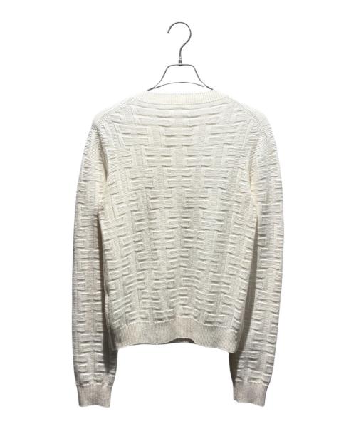 HERMES（エルメス）HERMES (エルメス) ヴァージンウールジャガードニット アイボリー サイズ:36の古着・服飾アイテム