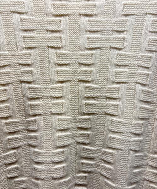 HERMES（エルメス）HERMES (エルメス) ヴァージンウールジャガードニット アイボリー サイズ:36の古着・服飾アイテム