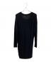HERMES (エルメス) カシミヤ混シェーヌダンクルニットワンピース ブラック サイズ:34：80000円