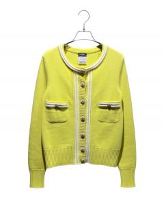 中古・古着通販】CHANEL (シャネル) ココボタンカシミヤカーディガン