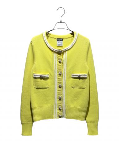 中古・古着通販】CHANEL (シャネル) ココボタンカシミヤカーディガン 