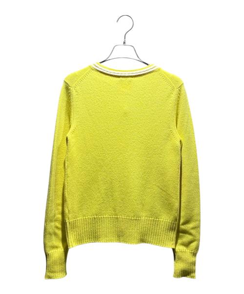 CHANEL（シャネル）CHANEL (シャネル) ココボタンカシミヤカーディガン イエロー サイズ:38の古着・服飾アイテム
