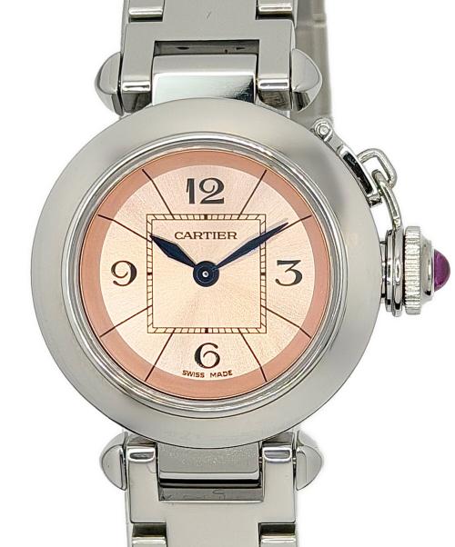 Cartier（カルティエ）Cartier (カルティエ) ミスパシャ/腕時計/クオーツ ピンク文字盤の古着・服飾アイテム