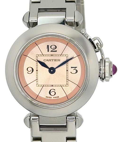 Cartier（カルティエ）Cartier (カルティエ) ミスパシャ/腕時計/クオーツ ピンク文字盤の古着・服飾アイテム