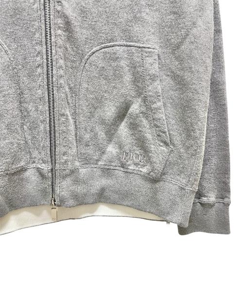 Christian Dior（クリスチャン ディオール）Christian Dior (クリスチャン ディオール) フーデッドトラックジャケット グレー サイズ:Lの古着・服飾アイテム