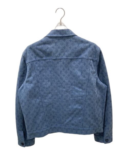 LOUIS VUITTON（ルイ ヴィトン）LOUIS VUITTON (ルイ ヴィトン) モノグラム総柄デニムジャケット インディゴ サイズ:52の古着・服飾アイテム