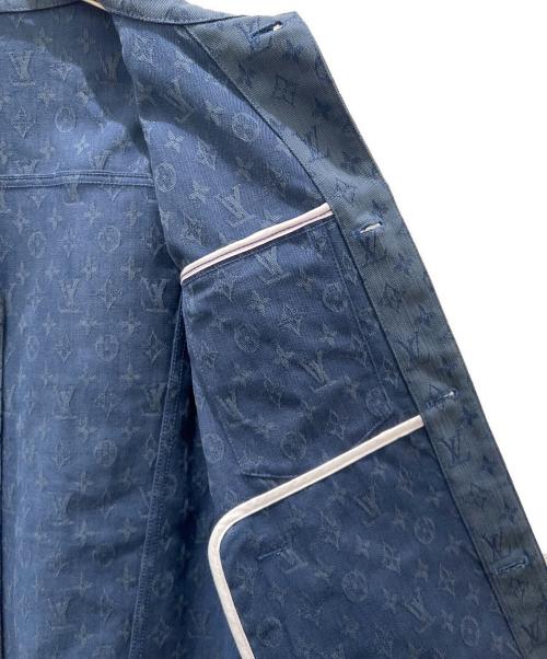 LOUIS VUITTON（ルイ ヴィトン）LOUIS VUITTON (ルイ ヴィトン) モノグラム総柄デニムジャケット インディゴ サイズ:52の古着・服飾アイテム