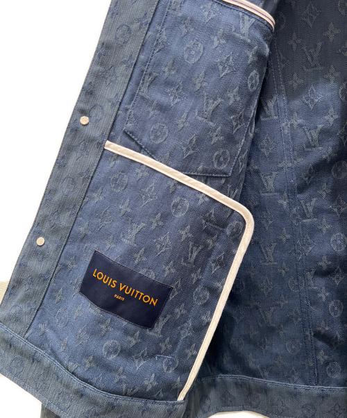 LOUIS VUITTON（ルイ ヴィトン）LOUIS VUITTON (ルイ ヴィトン) モノグラム総柄デニムジャケット インディゴ サイズ:52の古着・服飾アイテム
