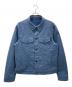 LOUIS VUITTON（ルイ ヴィトン）の古着「モノグラム総柄デニムジャケット」｜インディゴ