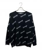 BALENCIAGAバレンシアガ）の古着「Script logo crew neck knit/スクリプトロゴクルーネックニット」｜ブラック