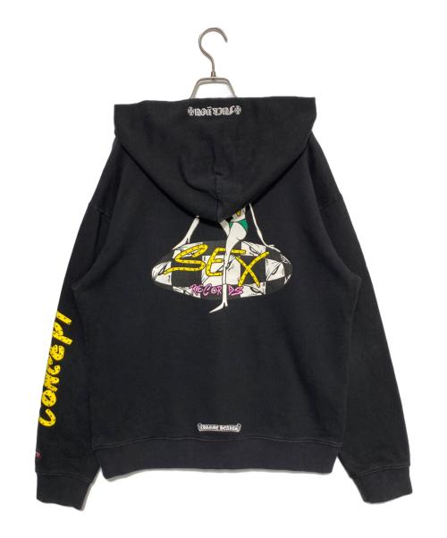CHROME HEARTS（クロムハーツ）CHROME HEARTS (クロムハーツ) MATTY BOY (マッティーボーイ) Sex Records Concept Hoodie ブラック サイズ:XLの古着・服飾アイテム