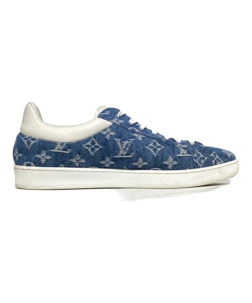 LOUIS VUITTON（ルイ ヴィトン）LOUIS VUITTON (ルイ ヴィトン) ルクセンブルク ライン デニムスニーカー インディゴ サイズ:7の古着・服飾アイテム