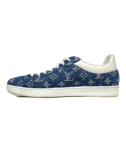LOUIS VUITTON（ルイ ヴィトン）LOUIS VUITTON (ルイ ヴィトン) ルクセンブルク ライン デニムスニーカー インディゴ サイズ:7の古着・服飾アイテム