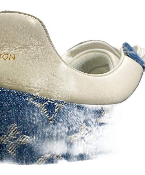 LOUIS VUITTON（ルイ ヴィトン）LOUIS VUITTON (ルイ ヴィトン) ルクセンブルク ライン デニムスニーカー インディゴ サイズ:7の古着・服飾アイテム