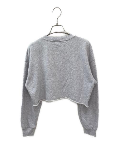 CELINE（セリーヌ）CELINE (セリーヌ) クロップドスウェット グレー サイズ:Sの古着・服飾アイテム