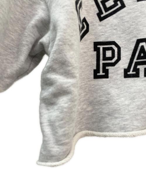 CELINE（セリーヌ）CELINE (セリーヌ) クロップドスウェット グレー サイズ:Sの古着・服飾アイテム